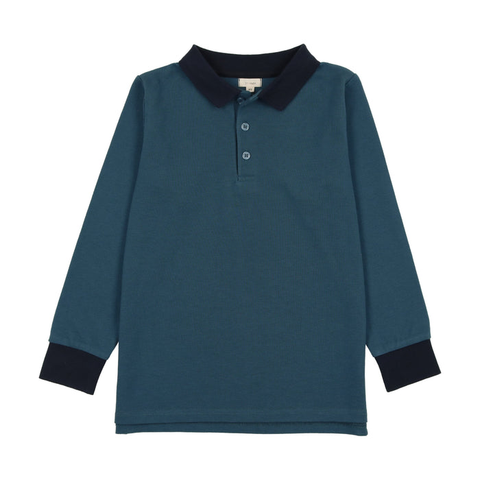 Blue Contrast Polo