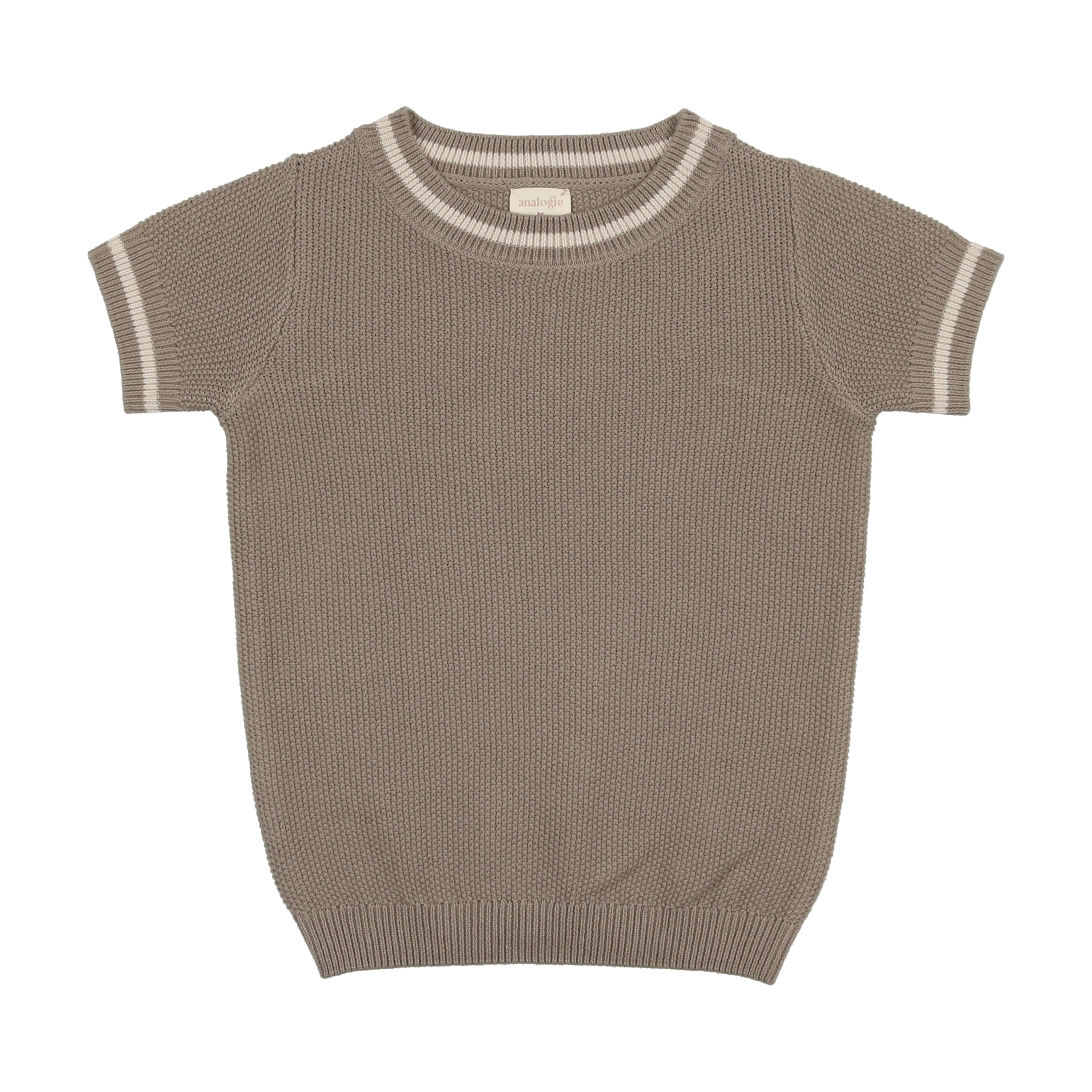 CREWNECK SWEATER SHORT SLEEVE