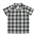 PLAID COLLAR SHIRT