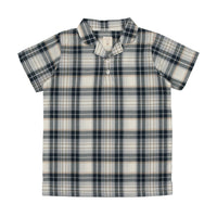 PLAID COLLAR SHIRT