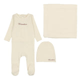 Cotton Word Layette Set