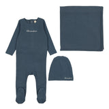 Cotton Word Layette Set