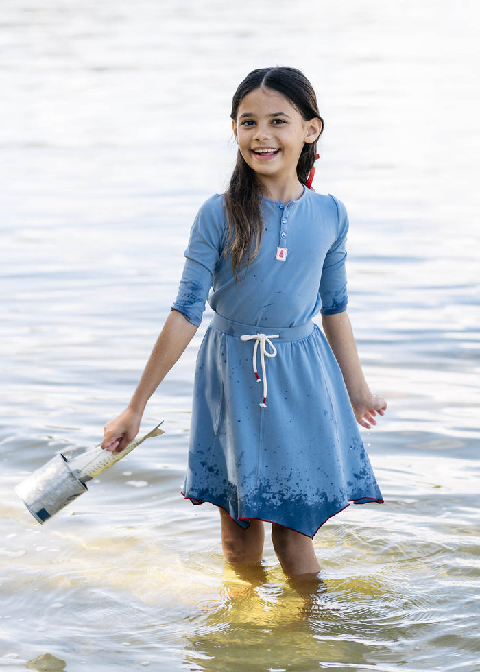 Girls Henley tee Three Quarter Sleeve