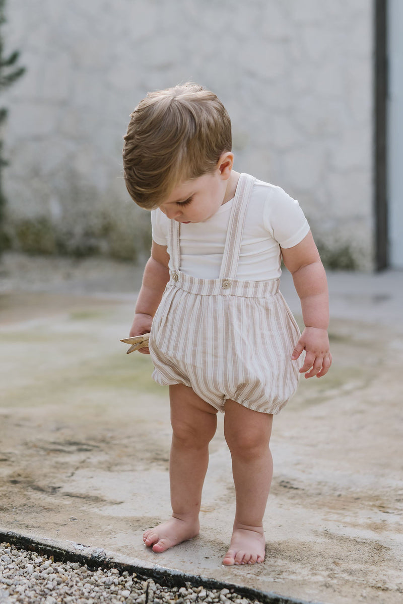 SUSPENDER BUBBLE STRIPE BLOOMER -CLEARANCE (READ DISCLOSER)
