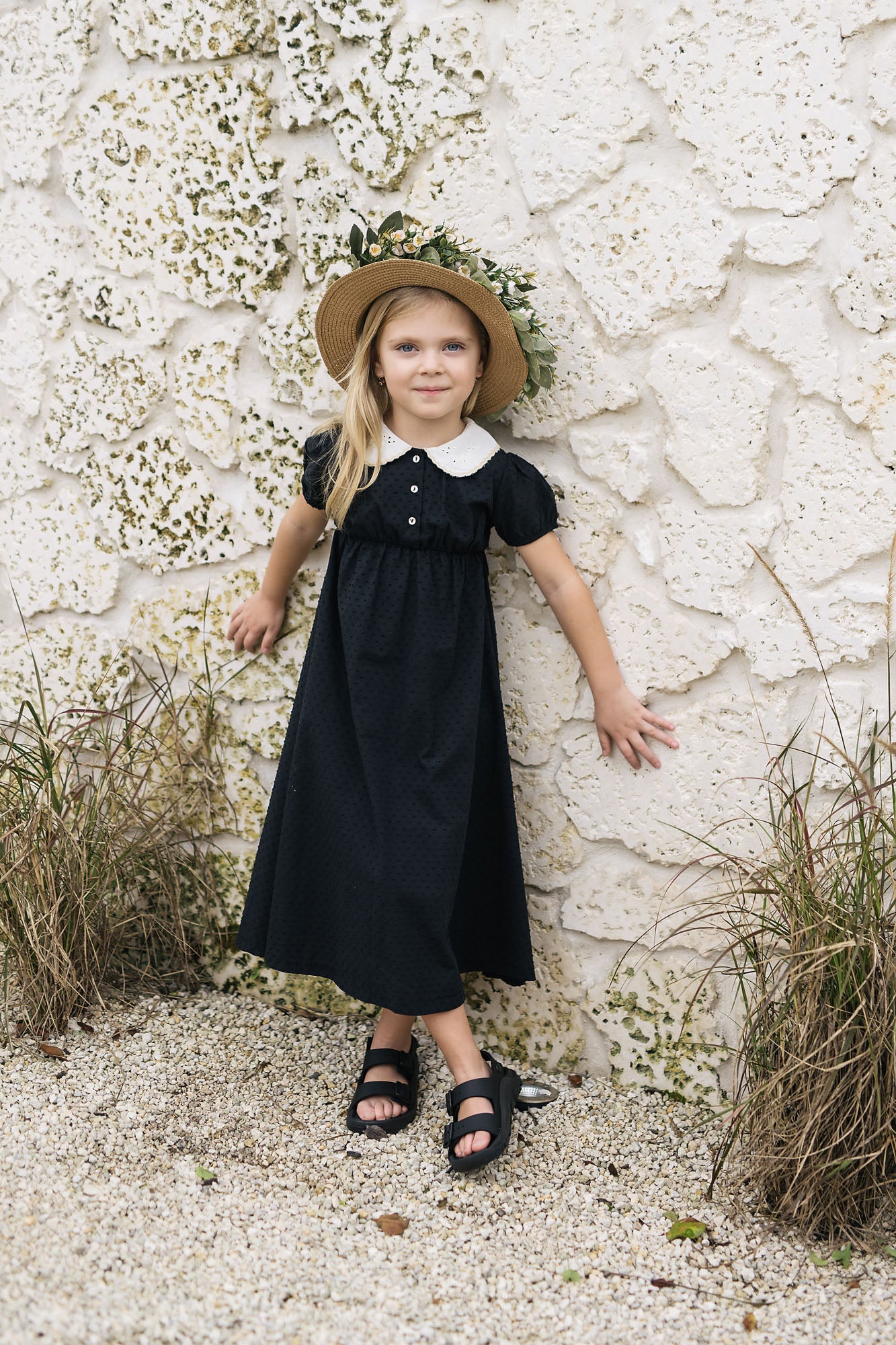 SWISS DOT MAXI DRESS SHORT SLEEVE – Lil Legs Baby