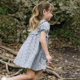 EYELET DRESS SHORT SLEEVE