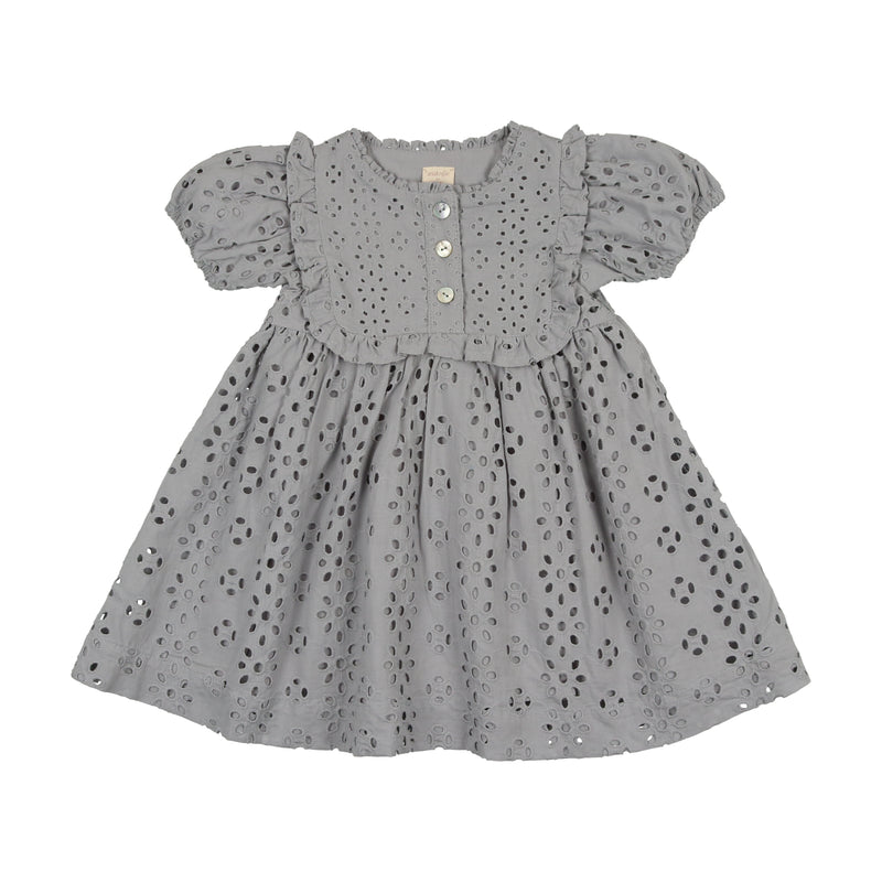 EYELET DRESS SHORT SLEEVE