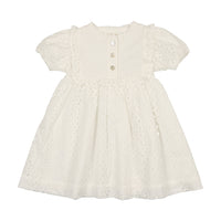 EYELET DRESS SHORT SLEEVE