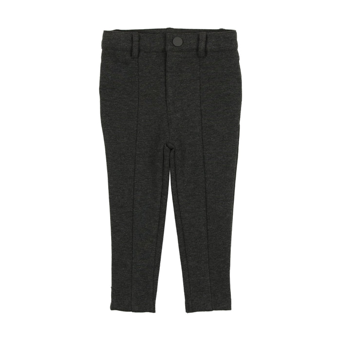 Basic Knit Stretch Pants with Seam