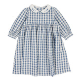 Gingham Dress Three Quarter Sleeve