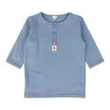 Girls Henley tee Three Quarter Sleeve