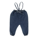 Denim Bubble Suspender Pants