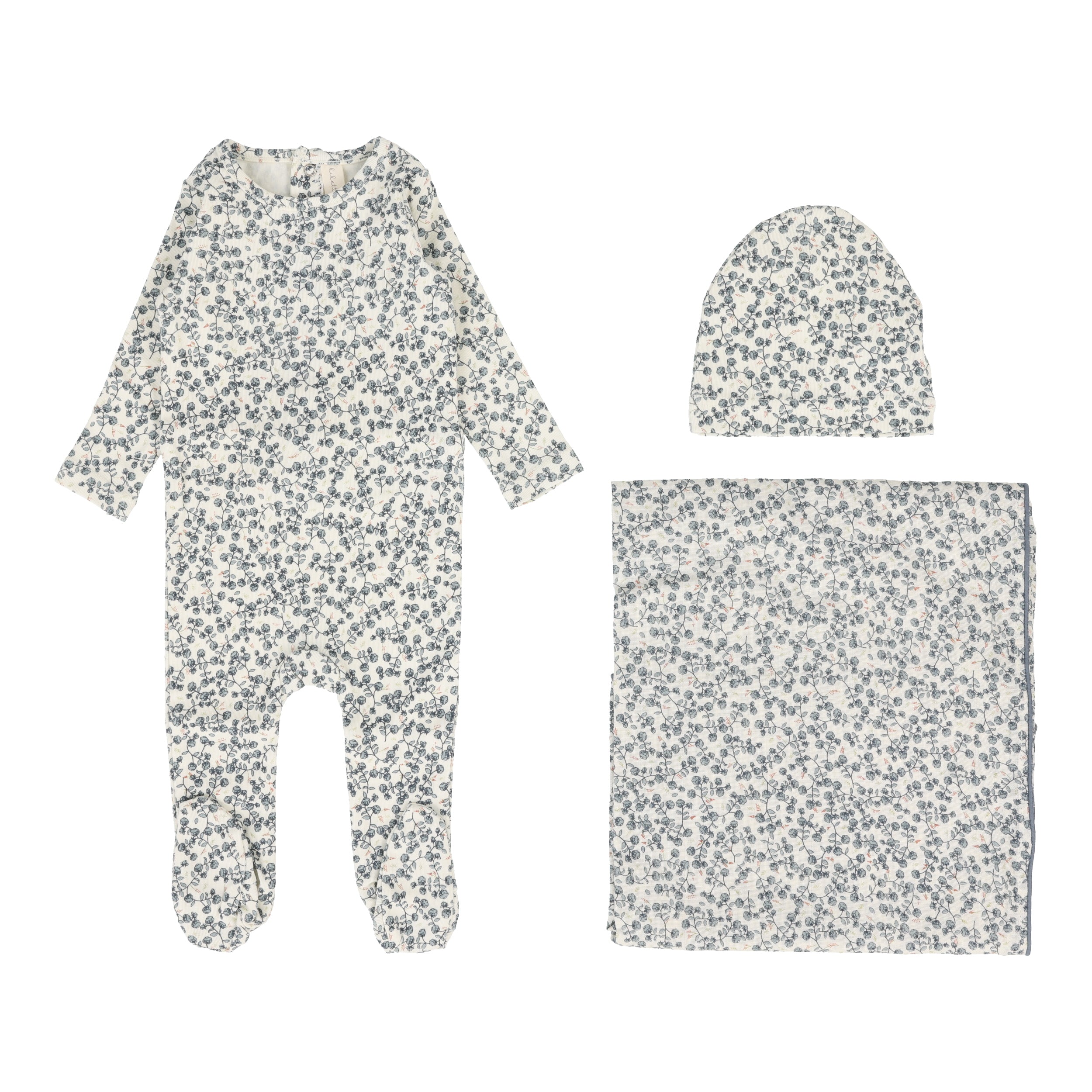 All Over Floral Layette Set