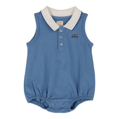 Sleeveless Polo Romper