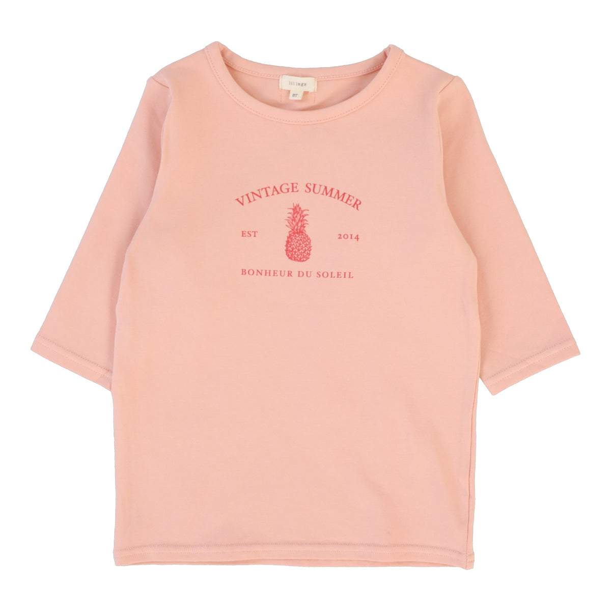 Girls Print Tee Three Quarter Sleeve Tee