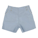 Windowpane Button Shorts