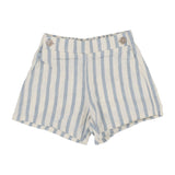 Linen Stripe Pull on Shorts