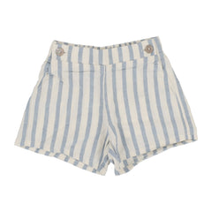 Linen Stripe Pull on Shorts