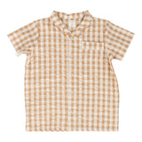 Gingham Collar Shirt