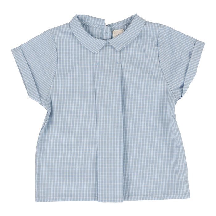 Windowpane Toddler Collar Shirt