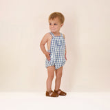 Gingham Suspender Romper