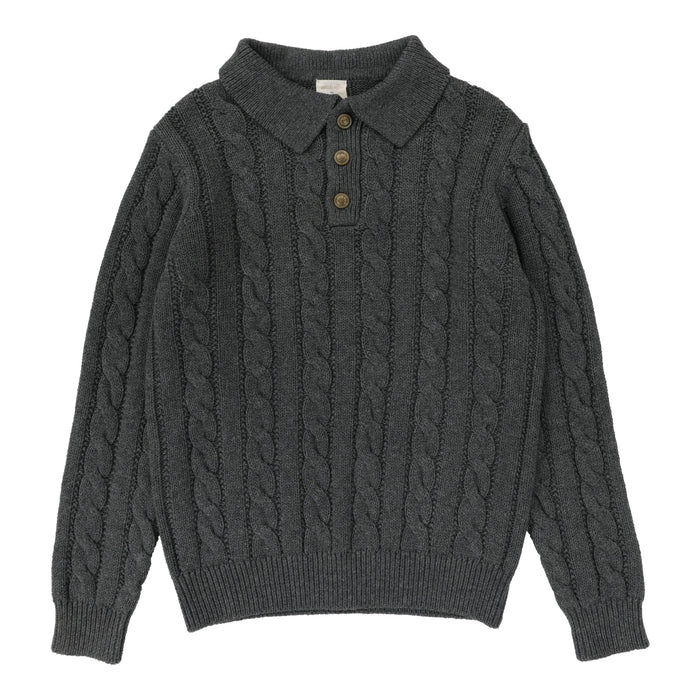 Cable Knit Polo