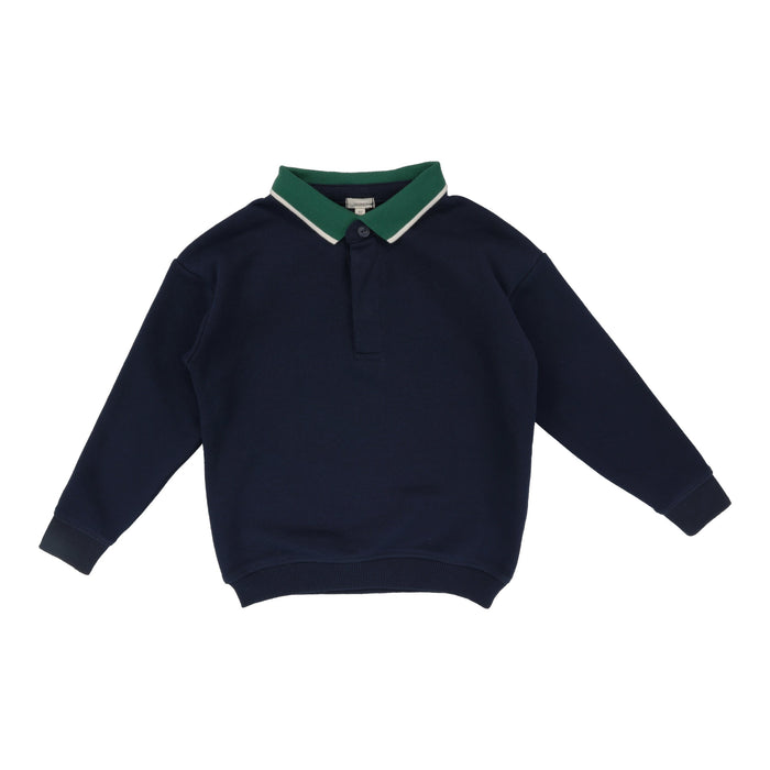 Varsity Sweatshirt Polo