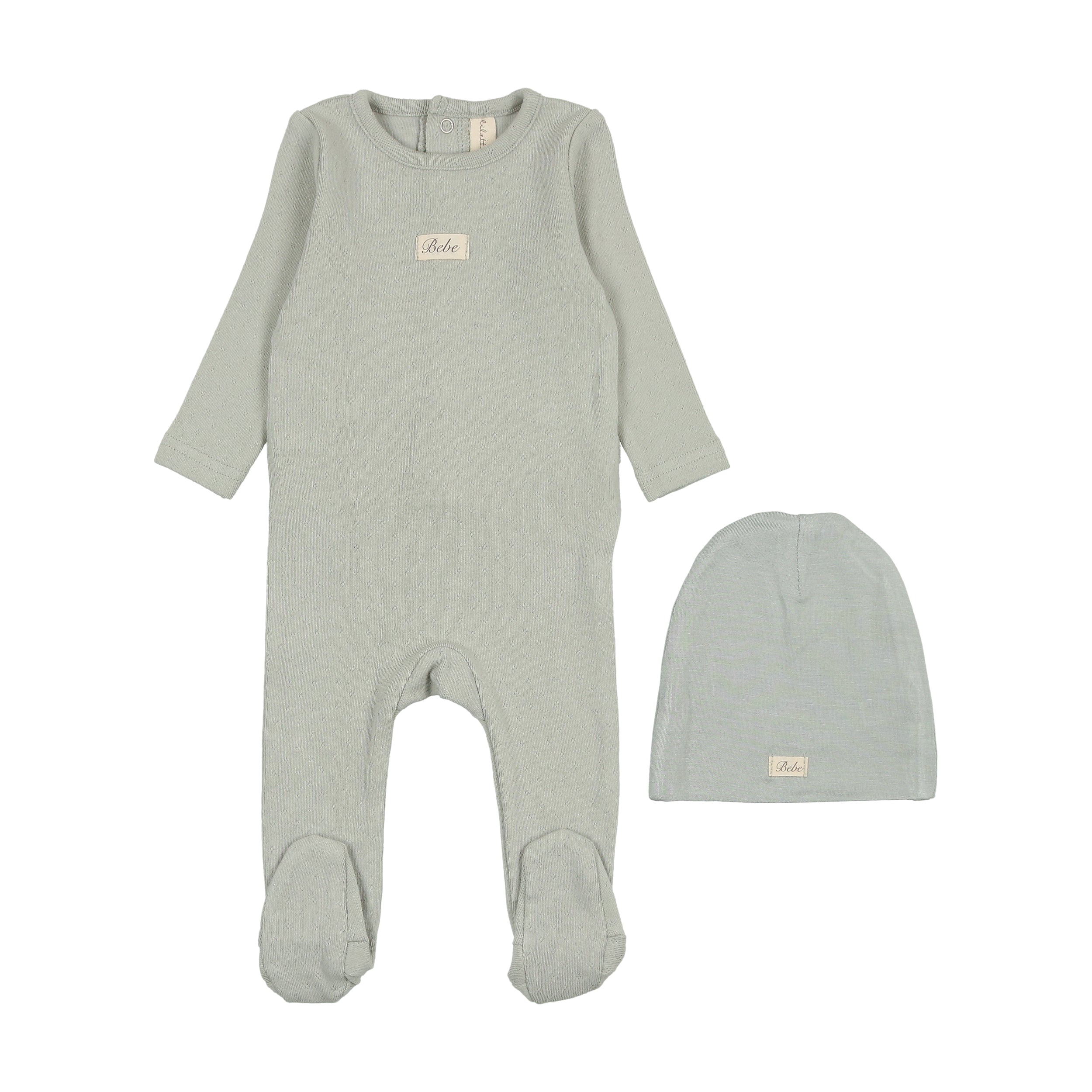 Pointelle Bebe Footie Set