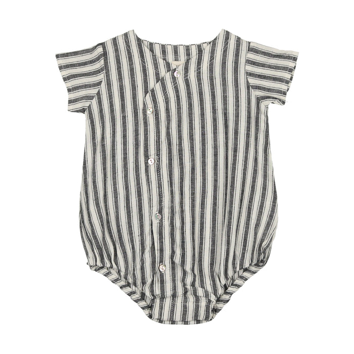 SIDE BUTTON STRIPE ROMPER CLEARANCE (READ DISCLOSER)