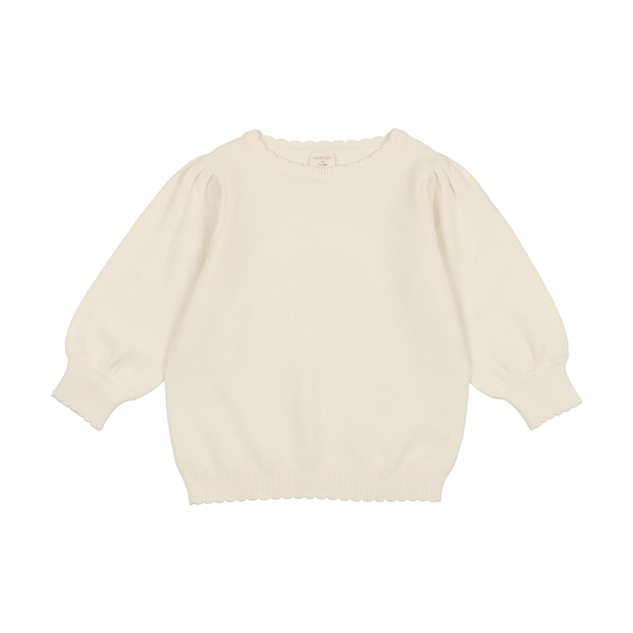 KNIT SWEATER THREE QUARTER SLEEVE