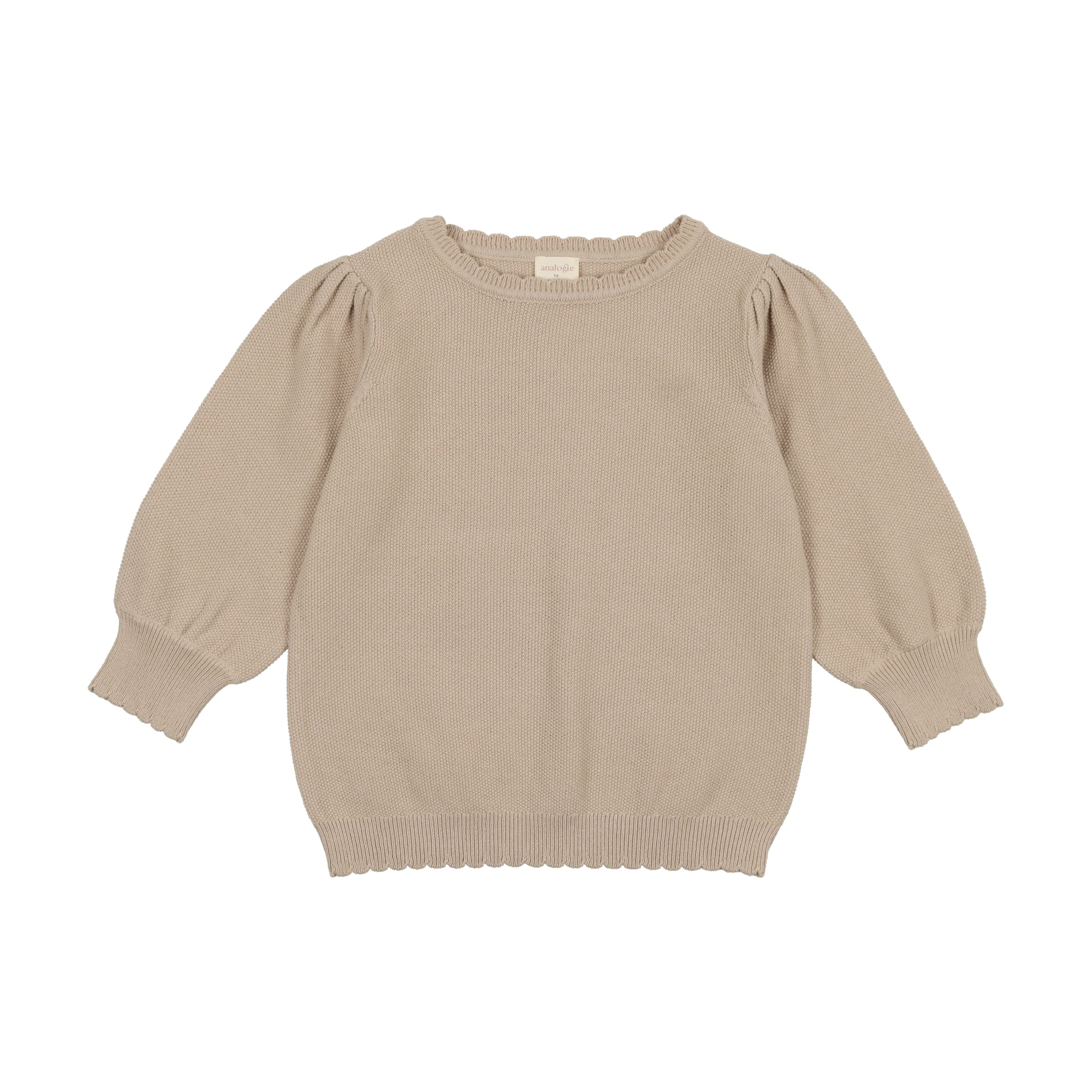 KNIT SWEATER THREE QUARTER SLEEVE