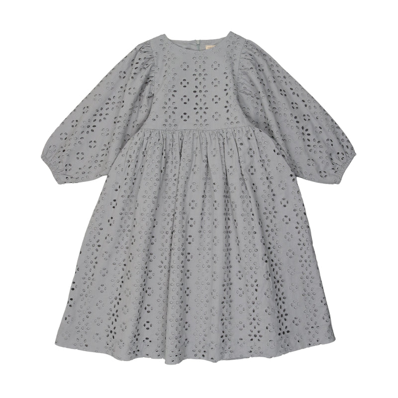 EYELET DRESS THREE QUARTER SLEEVE