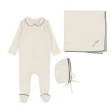 Edged Collar Layette Set