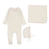 Edged Collar Layette Set