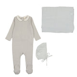 Edged Collar Layette Set