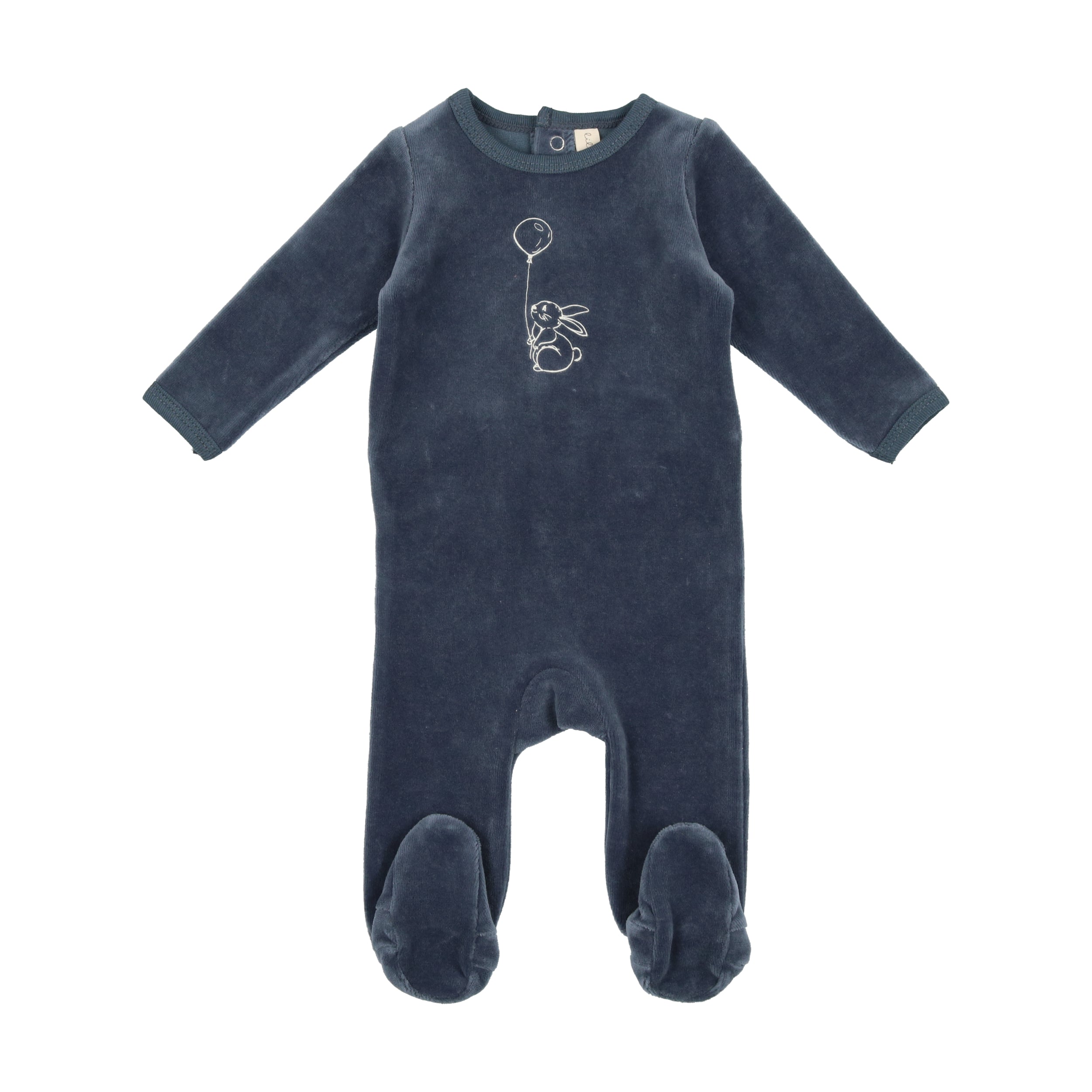 Velour Bunny Footie