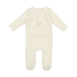 Velour Bunny Footie