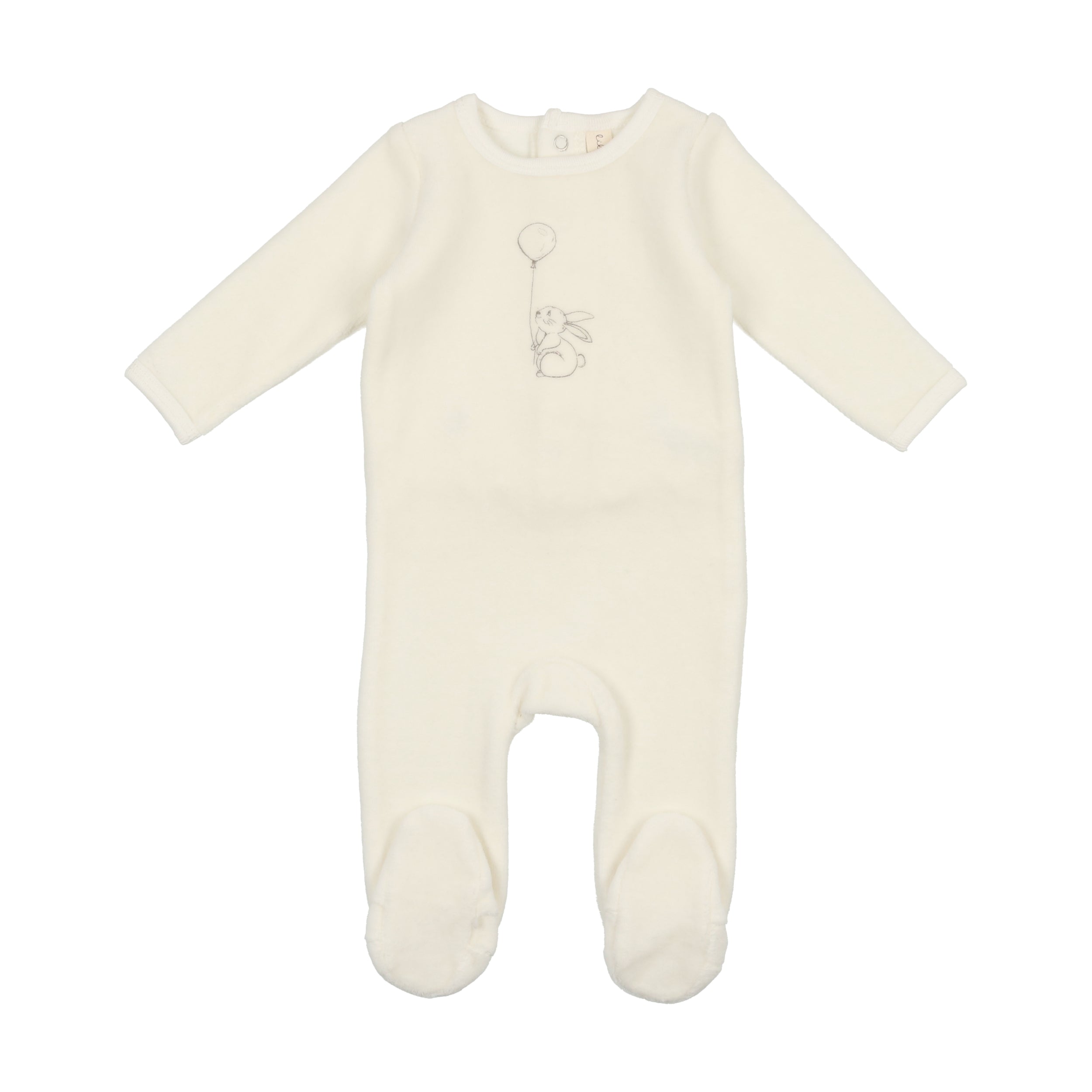 Velour Bunny Footie