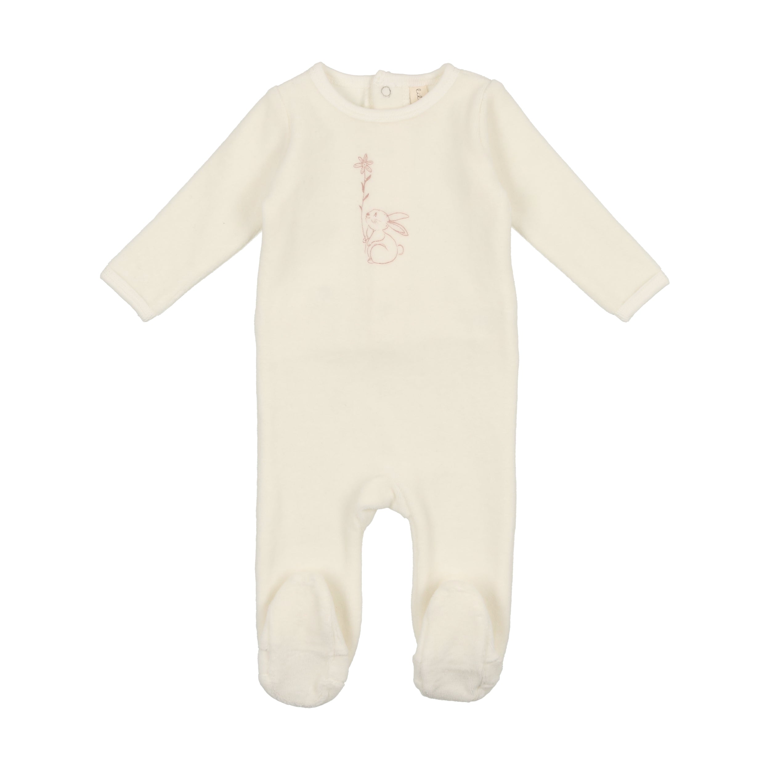 Velour Bunny Footie