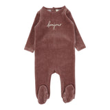 Velour Bonjour Footie