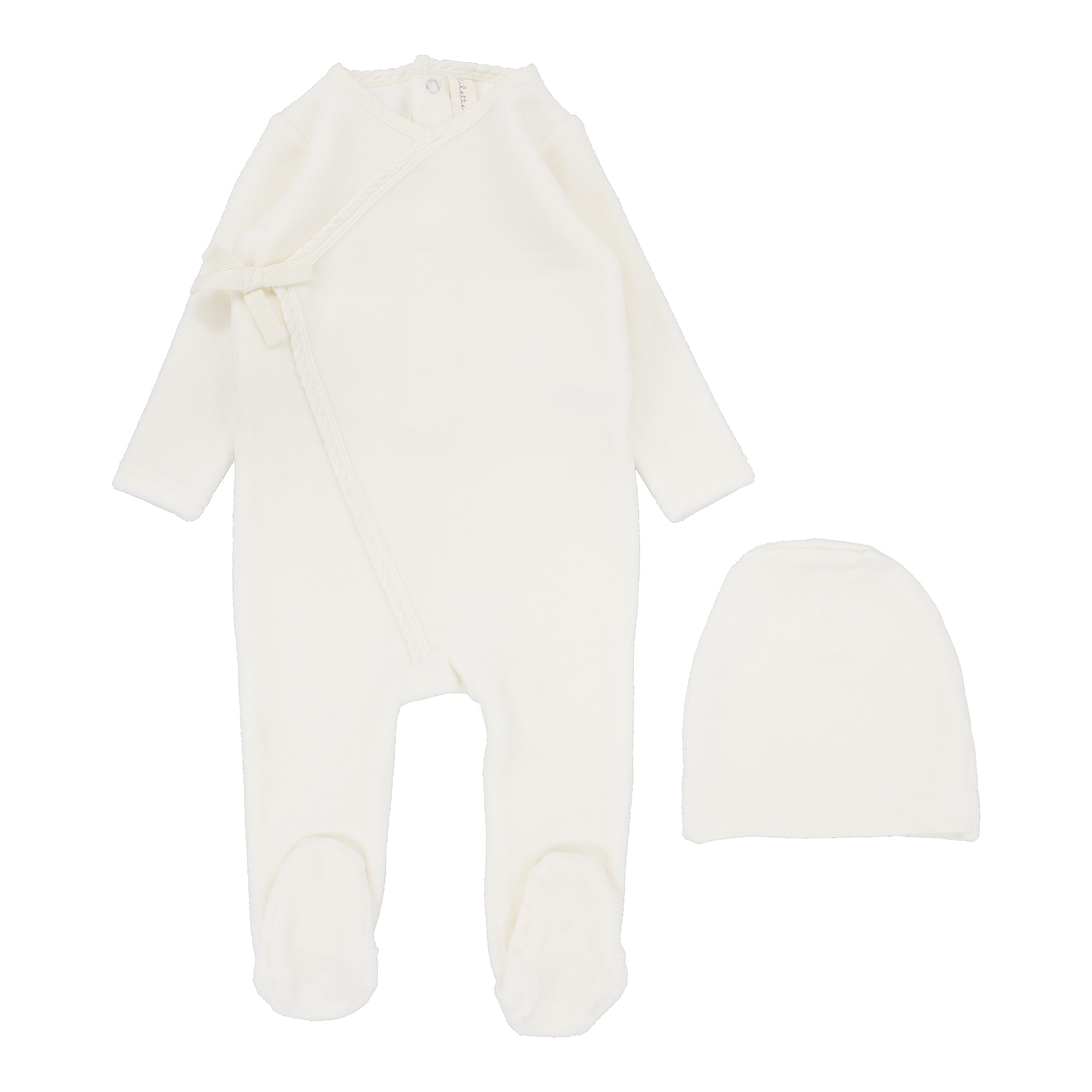 Velour Wrap Footie Set