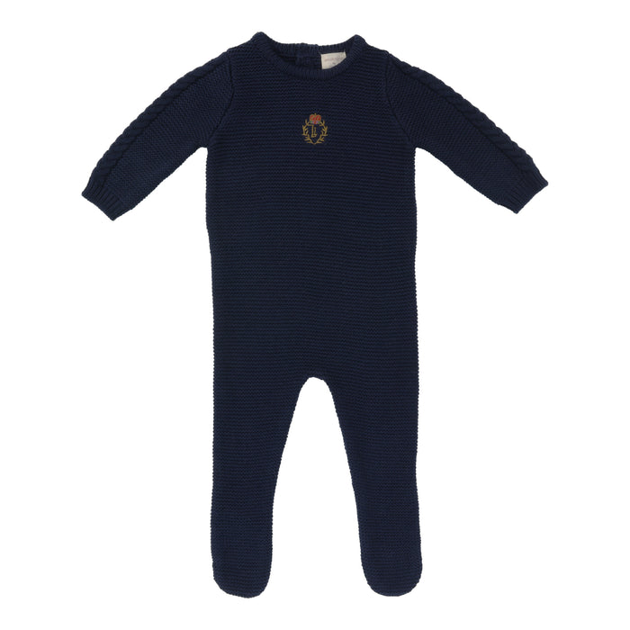 Crest Knit Footie