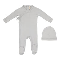 Brushed Cotton Wrapover Footie Set