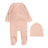 Velour Wrap Footie Set