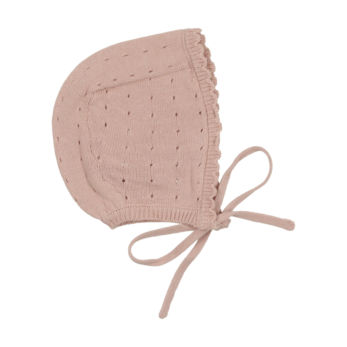 Dotted Open Knit Bonnet