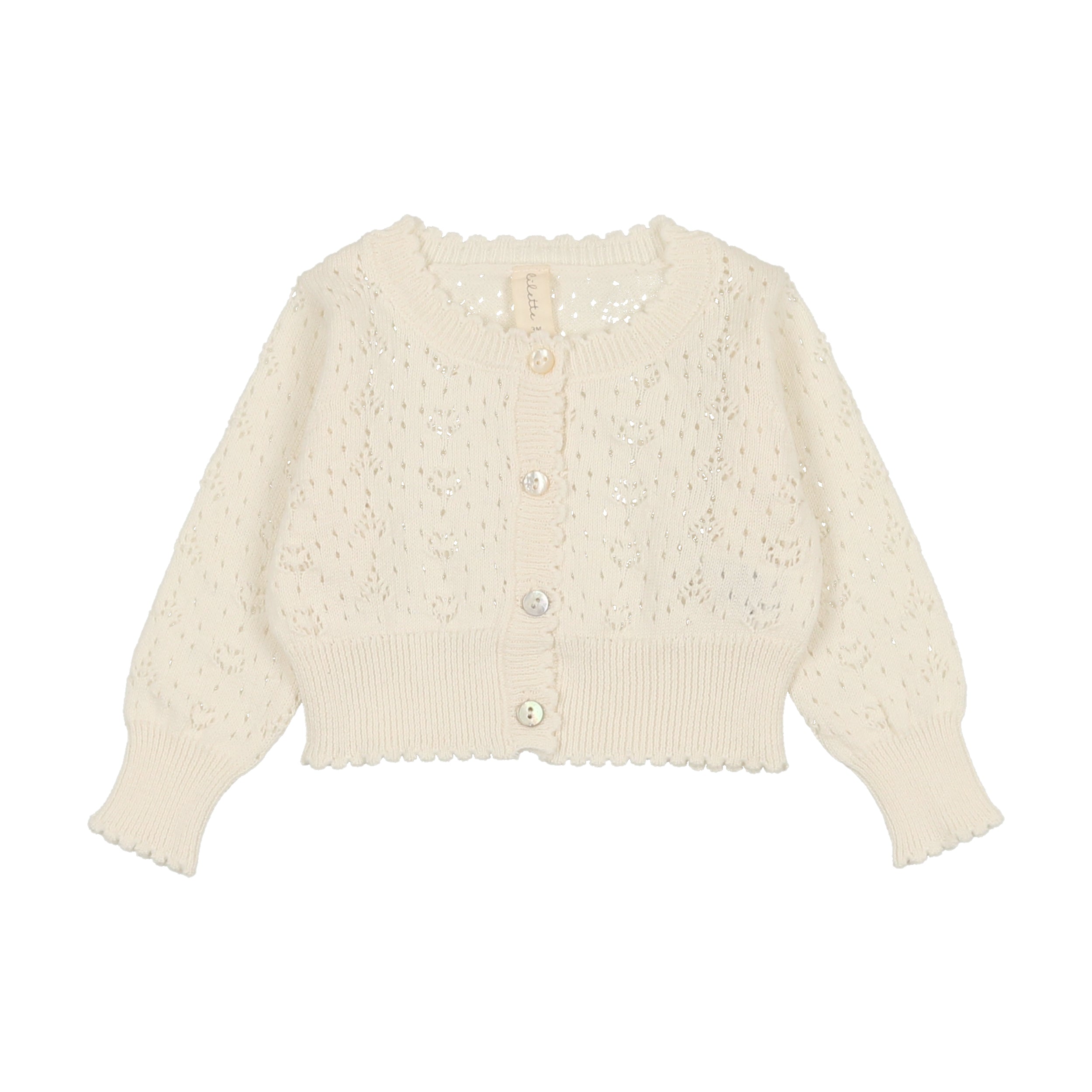 Heart Open Knit Cardigan