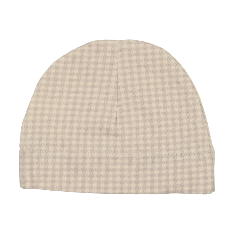 Check Printed Beanie