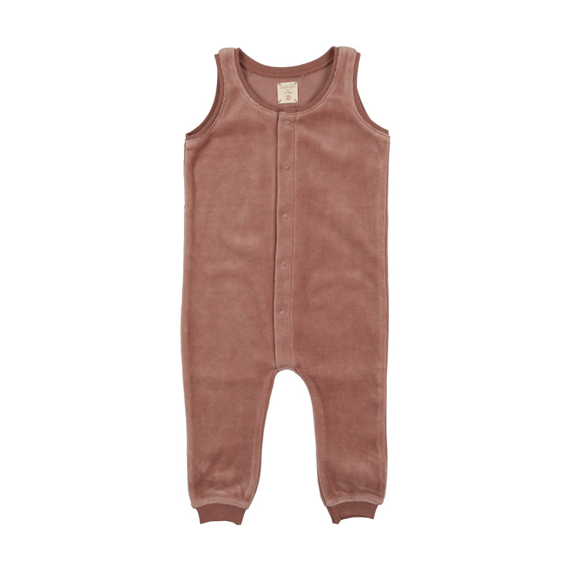 Velour Overalls