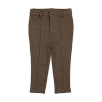 Basic Knit Stretch Pants With Seam