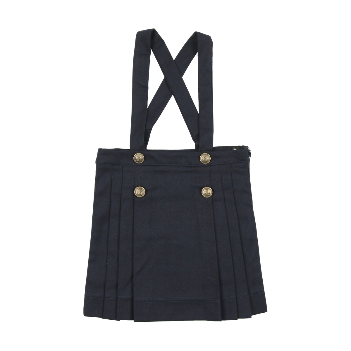 Pleated Suspender Skirt